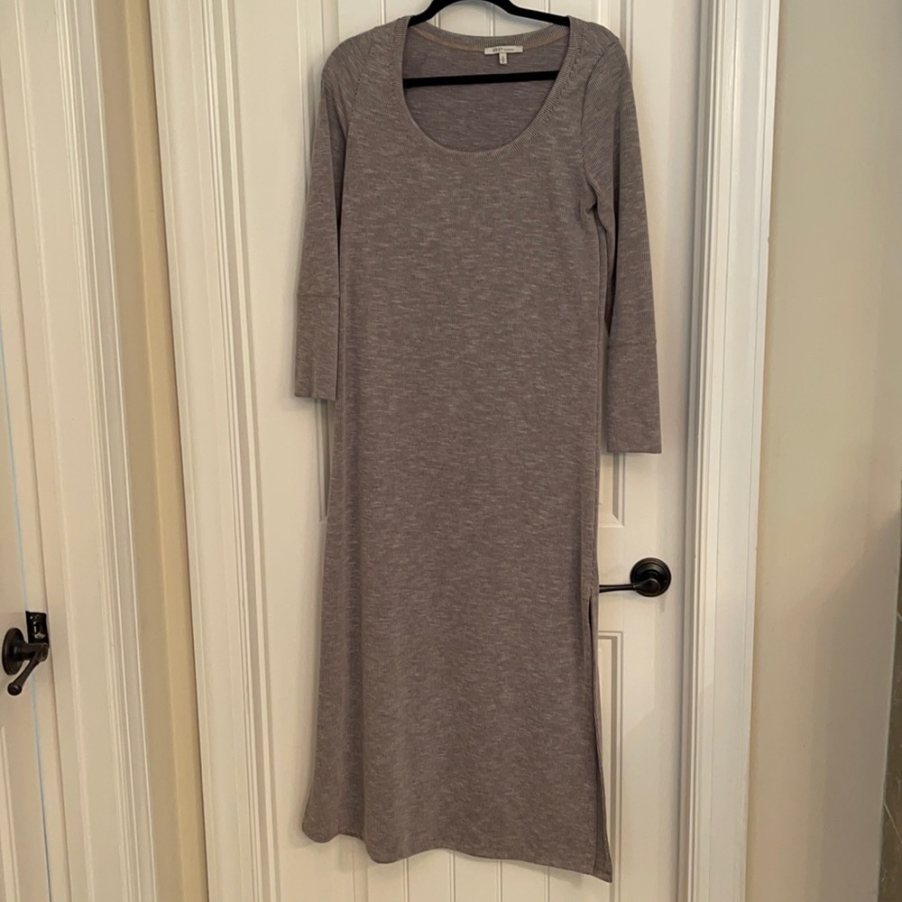 Maxi side slit dress